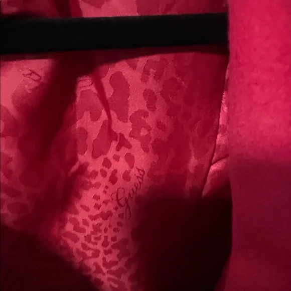 GUESS Women's Bold Pink Double-Breasted Pea Coat - Picture 5 of 5